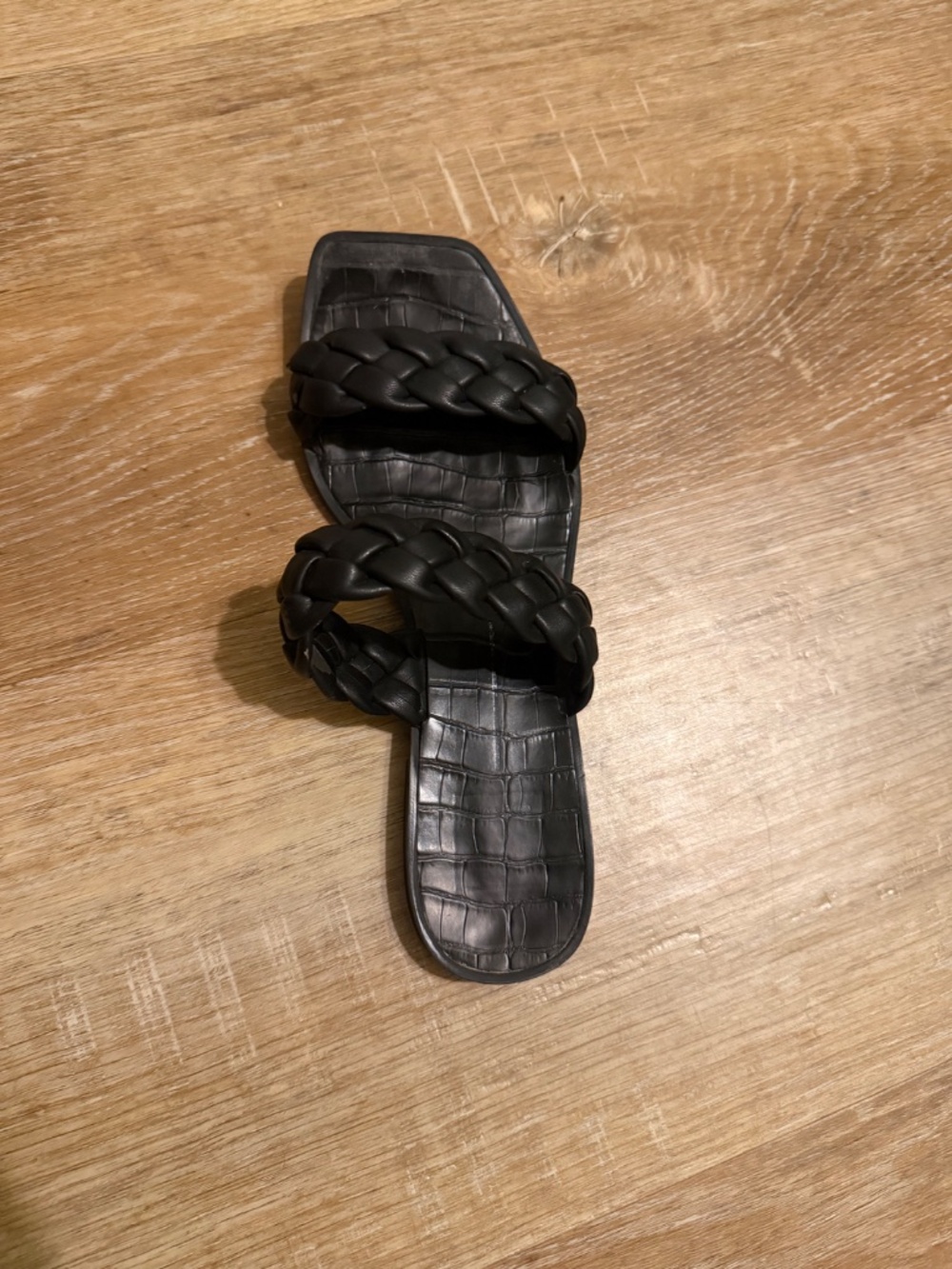 Dolce Vita Braided Slide Sandals Beige | 9 - Picture 3 of 5